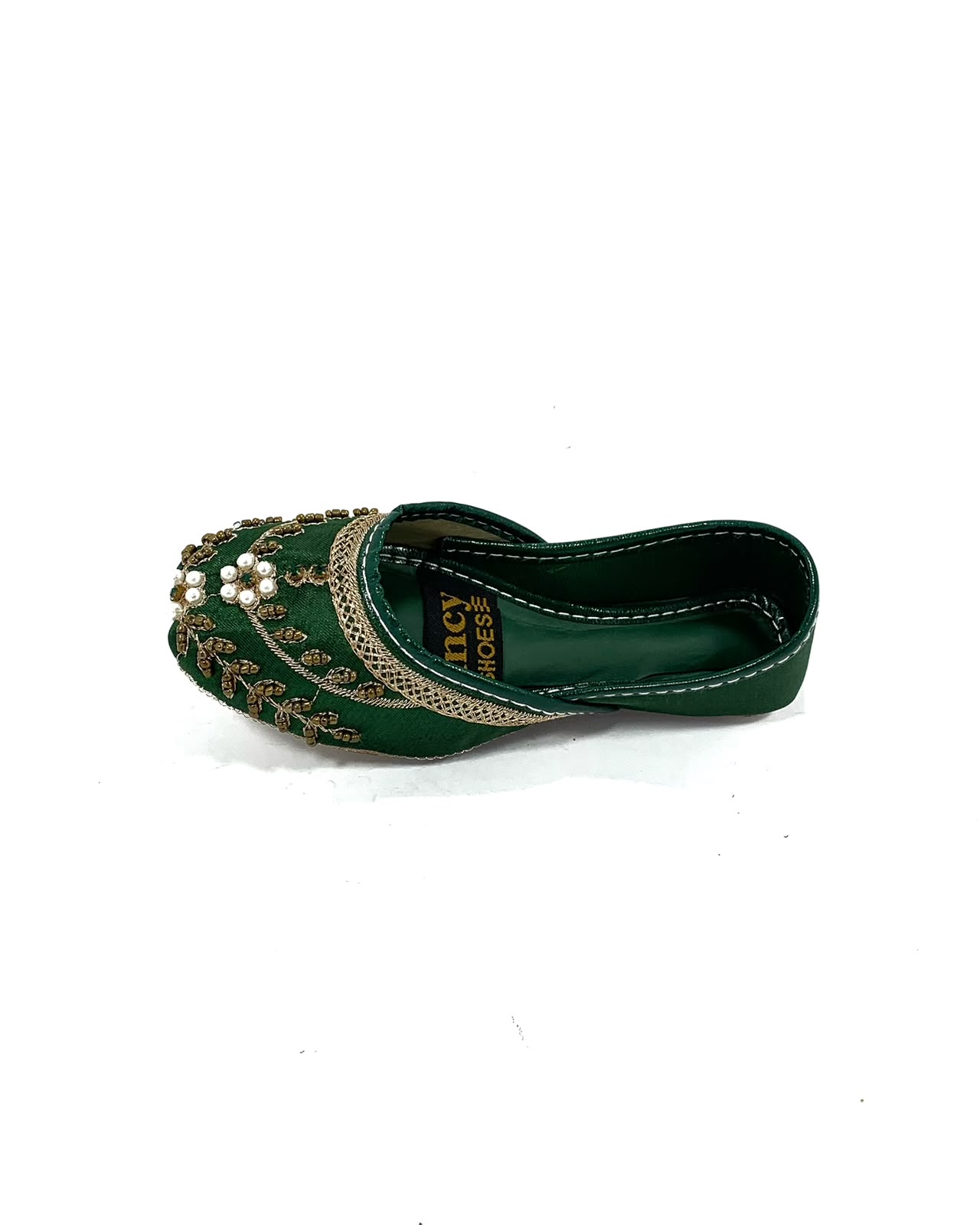 Green Embroidered Kids Girls Khussa - online in Pakistan
