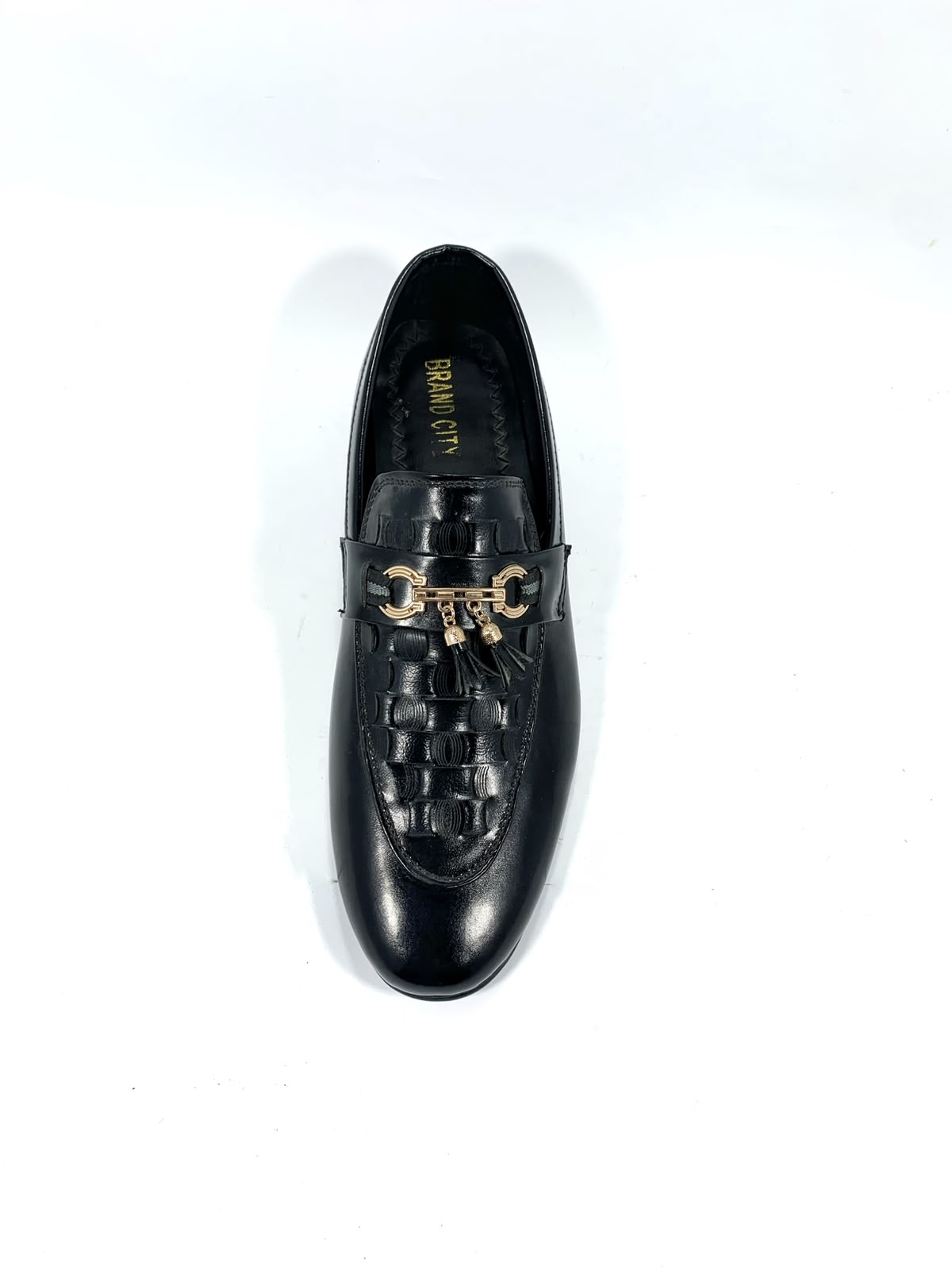 Men's Black Horsebit Tassel Loafers - online in Pakistan