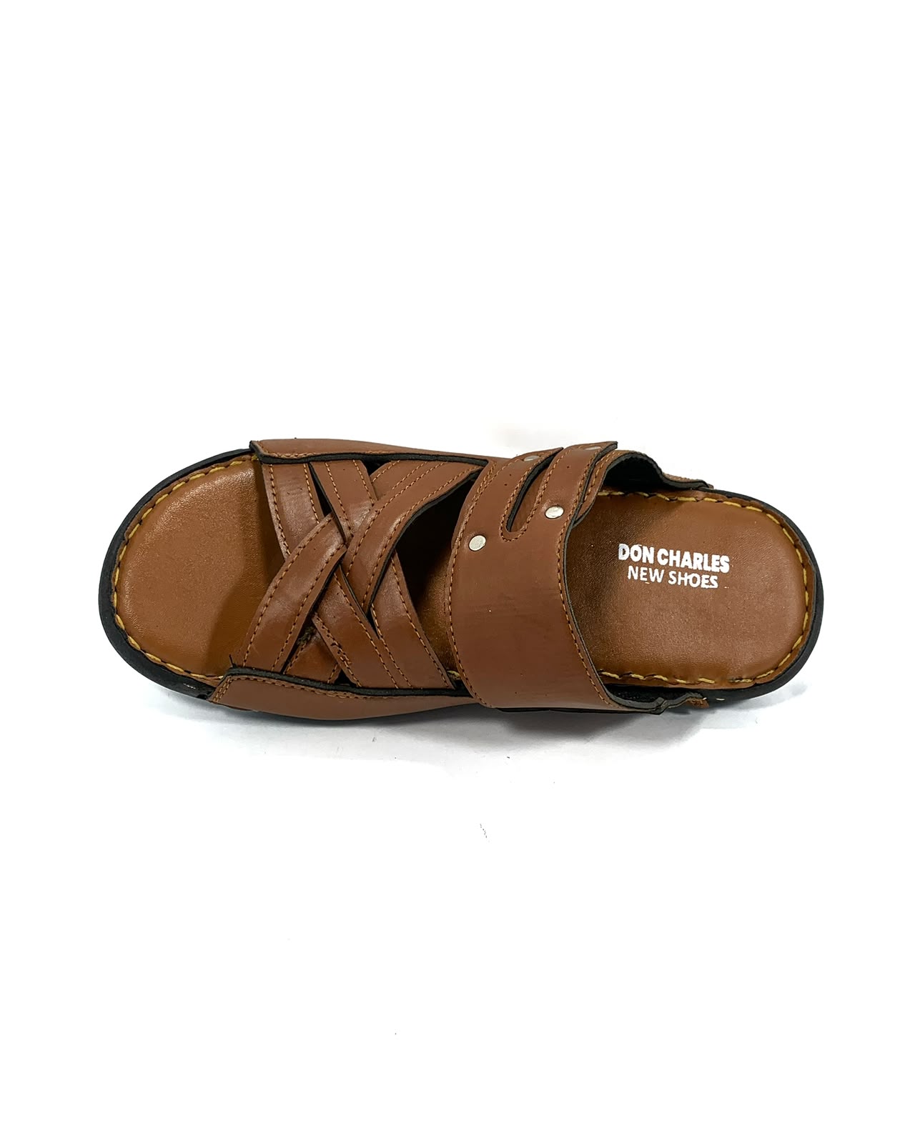 Men's Brown Criss-Cross Casual Sandal - online in Pakistan