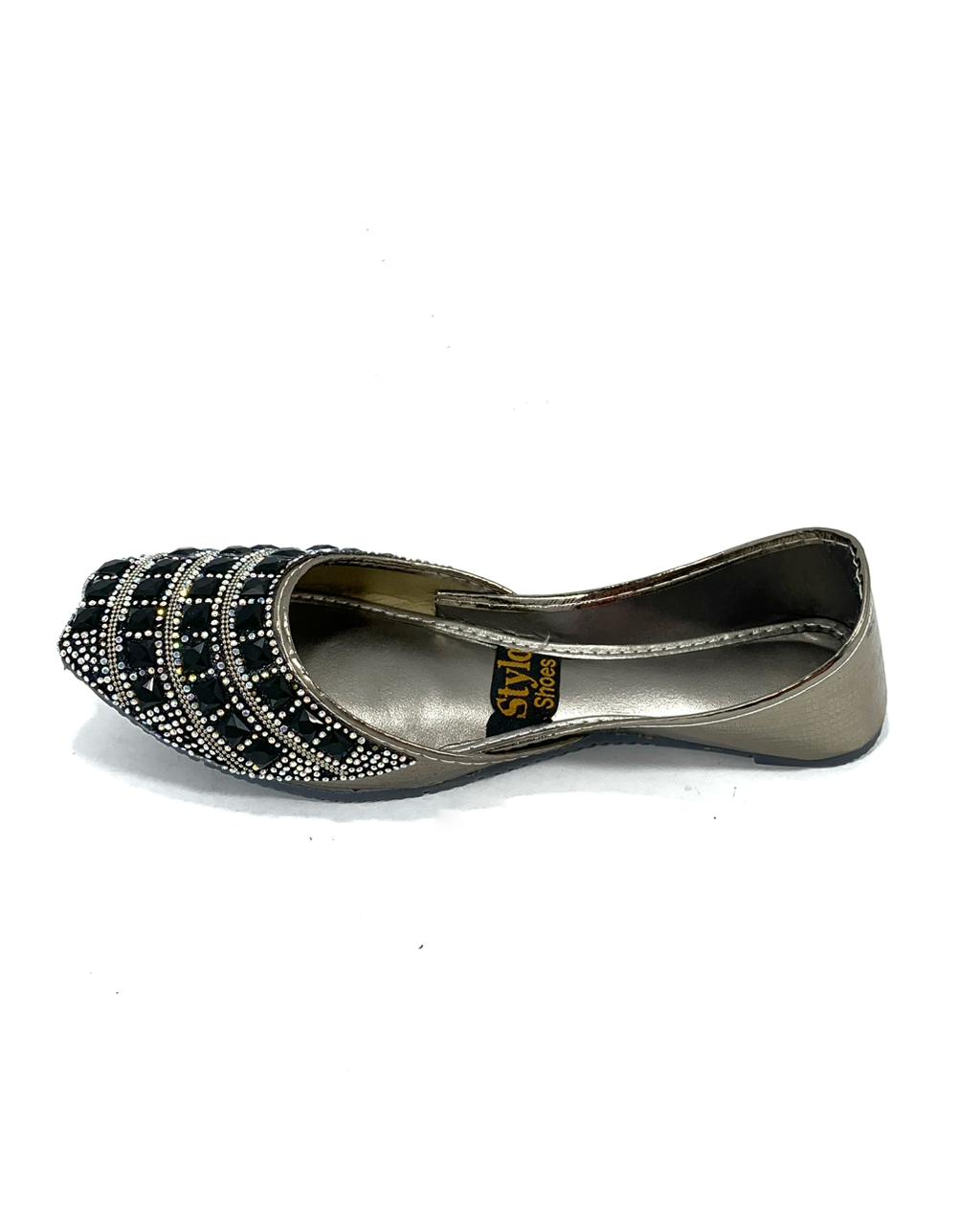 Stone & Bead Embroidered Ladies Khussa - online in Pakistan